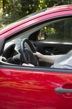Driving Ford Focus Stock Photos
