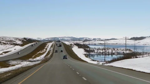 Driving on the freeway Video stock 107185534