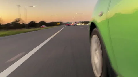 Driving on the freeway Stock Footage 250429842