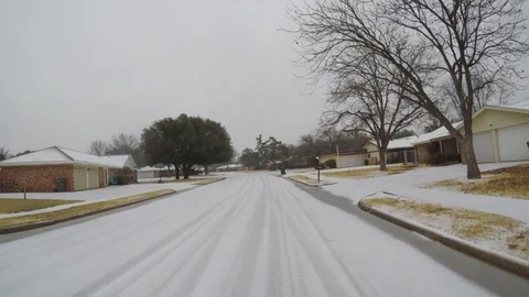 Driving with freezing rain. Video stock 86321959