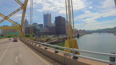 Driving Ft Pitt Bridge 스톡 동영상 222030815