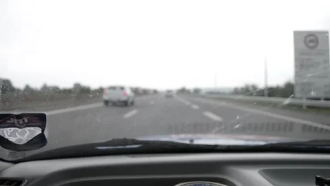 Driving on German Autobahn Stock Footage 132125318