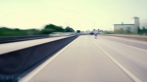 Driving on German highway A60 Vidéo 92670873