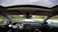 Driving on german highway wide angle view from inside car Video HD