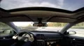 Driving on german highway wide angle view from inside car HD 동영상