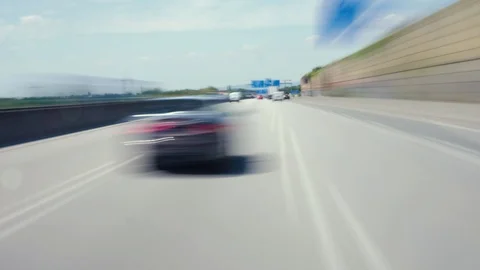 Driving on German highways Видео 92635861