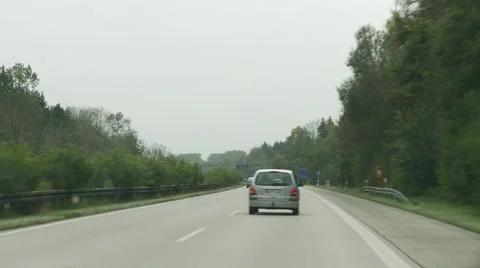 Driving on German Interstate Vídeos de archivo 43759326