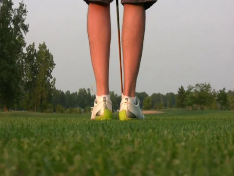 Driving golf ball Stock Footage 34562116