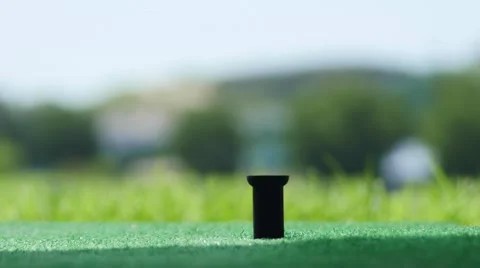 Driving Golf-ball Form The Golf Dispenser Stock Video Footage Stock Footage 63828026