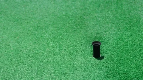 Driving Golf-ball Form The Golf Dispenser Stock Video Footage Stock Footage 63828168