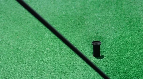 Driving Golf-ball Form The Golf Dispenser Stock Video Footage Stock Footage 63830236