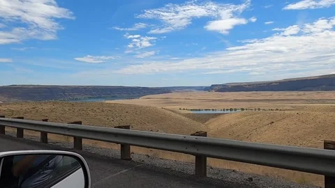 Driving by the gorge Video stock 205734698