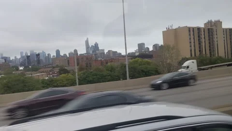 Driving Greyhound Chicago Stock Footage 199118630