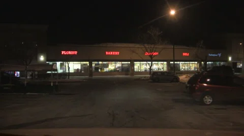 Driving to the grocery store Stock Footage 1038454