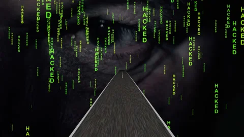 Driving into the hacking world Stock Footage 149221186