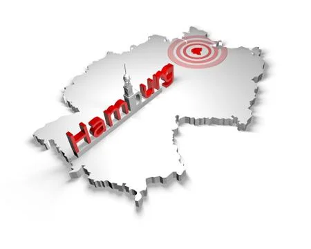 Driving to hamburg Stock Illustration