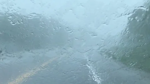 Driving in heavy rain Stock-Footage 84060667