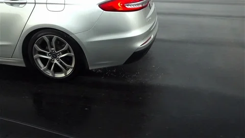 Driving in heavy rain Stock Footage 116141757