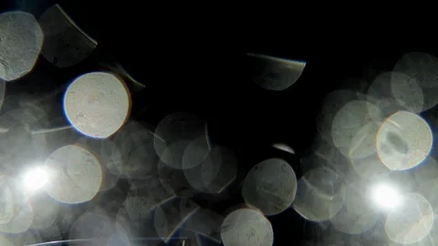 Driving in heavy rain in LA, looking up into the rain. Stock Footage 99607233