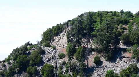 Driving on a high mountain road Stock Footage 67008656