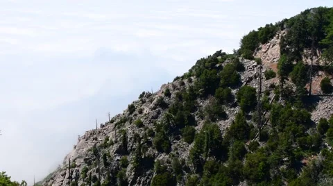 Driving on a high mountain road Stock Footage 68798647