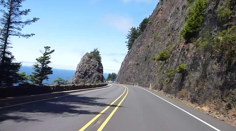 Driving on Highway 101 Real Time 1 Stock Footage 53114644