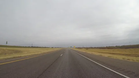 Driving on highway 287 in Texas Video stock 86021924