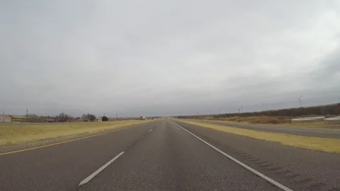 Driving on highway 287 in Texas Stock Footage 86022150