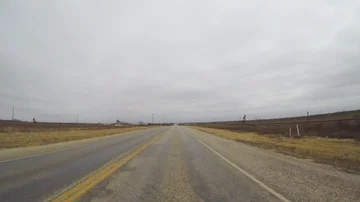 Driving on highway 287 in Texas Stock Footage 86022206
