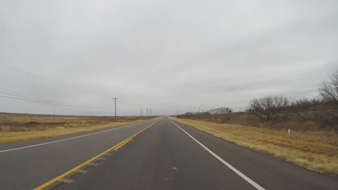 Driving on highway 287 in Texas Stock Footage 86022253