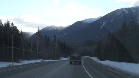 Driving highway in Canada Video stock 76706062