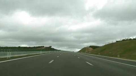 Driving in highway Stock Footage 329179