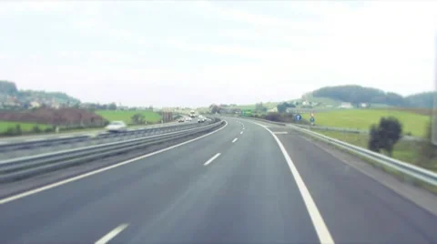 Driving on the highway Video stock 8993172