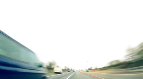 Driving on Highway Stock Footage 36037847