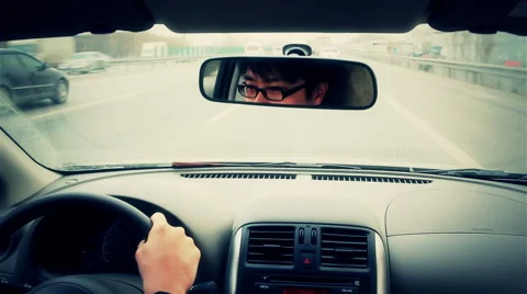 Driving on the highway Stock Footage 40650030