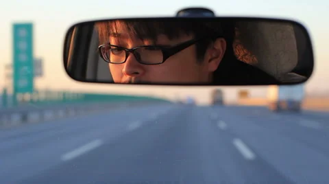 Driving on the highway Stock Footage 40955281