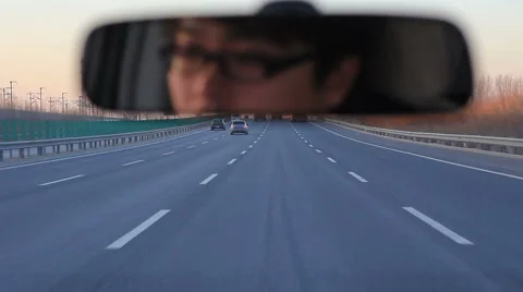 Driving on the highway Stock Footage 40955487