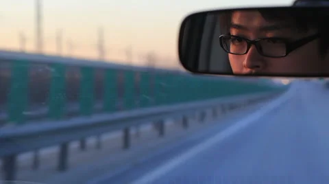 Driving on the highway Stock Footage 40955627