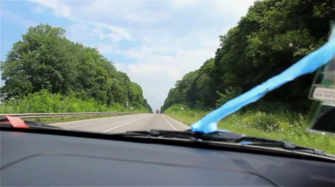 Driving on highway Stock Footage 46405173