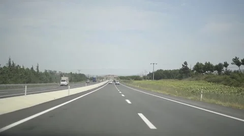 Driving on Highway Stock-Footage 53288693