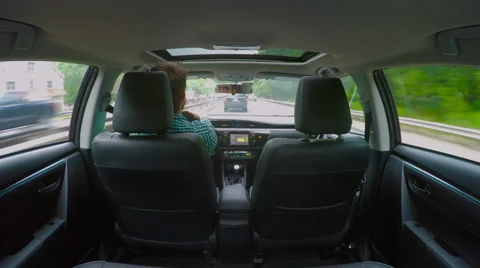 Driving On Highway Stock Footage 53495371