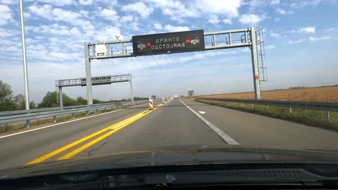 Driving on the highway Stock Footage 143257064