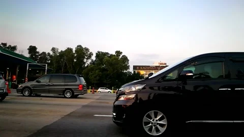 Driving on the highway Stock Footage 145885970