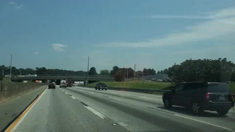 Driving on a highway Video stock 168836398