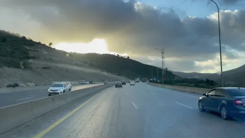 Driving on the highway 스톡 동영상 197483872