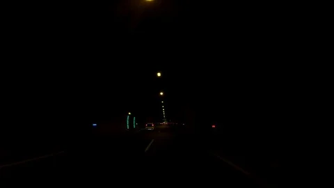 Driving on the Highway, Front View Video stock 90314782