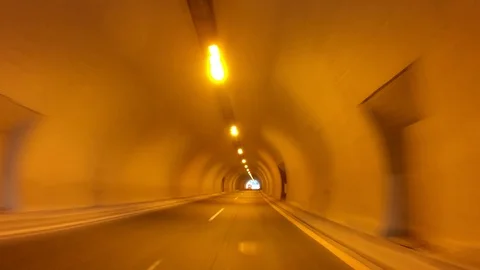 Driving on the Highway, Front View Stock Footage 90315816
