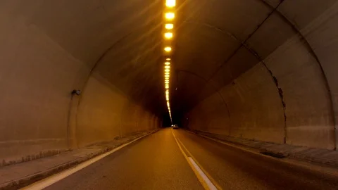 Driving on the Highway, Front View Stockbeeldmateriaal 90315894