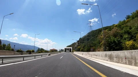 Driving on the Highway, Front View Видео 90315938