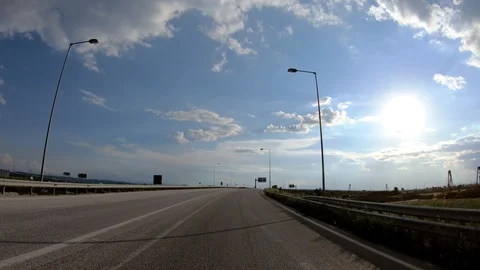 Driving on the Highway, Front View 動画素材 90315982